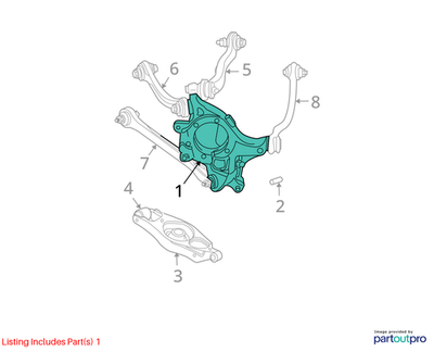Dodge 2008-2010 Dodge Challenger Rear Knuckle 4782586AF