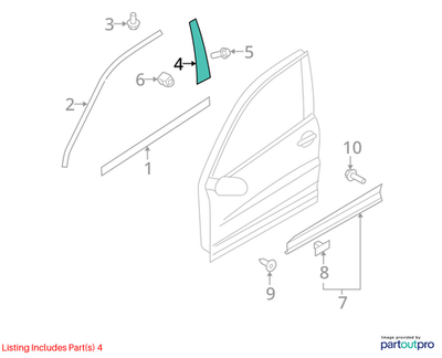 Volkswagen 2009-2024 Tiguan Door Applique 5N0837901B041