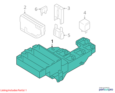 2008–2017 Audi A4 A5 S4 S5 Q5 Rear Fuse Relay Box OEM 8K0971845A
