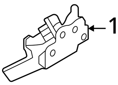2024 Volkswagen Atlas Cross Sport Upper Lock Latch 4M0827506E