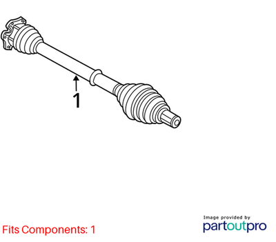Audi 2008-2017 Audi A4 Cv Axle Assembly 8K0407271AJ