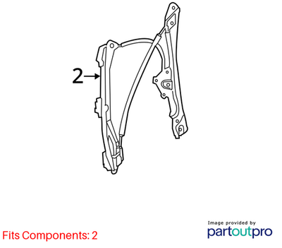 Volkswagen 11-18 Volkswagen Jetta Window Regulator 5C6837461K