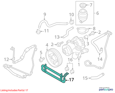 Audi 2008-2012 A4 Power Steering Cooler 8K0422885