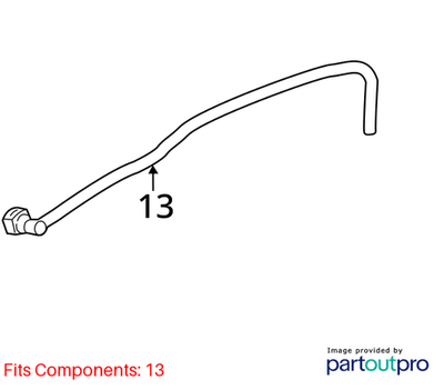 Jeep 2014-2018 Cherokee Brake Booster Vacuum Hose 4581560AF