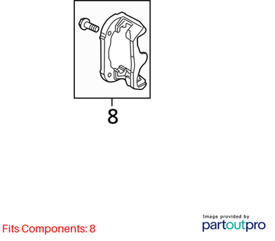 2012 Mini Cooper Rear JCW Caliper Carrier / Bracket Used OEM 34206780863