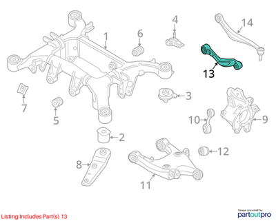2011–2016 BMW 520i Front Left Wishbone USED OEM 33322450892