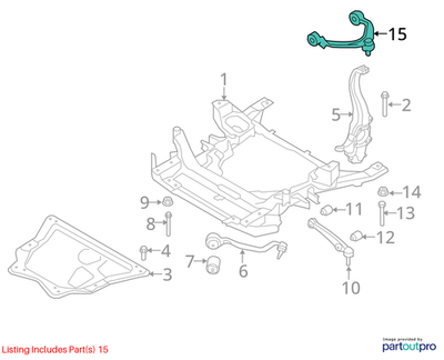BMW 2007-2019 X5 Upper Control Arm 31126863785