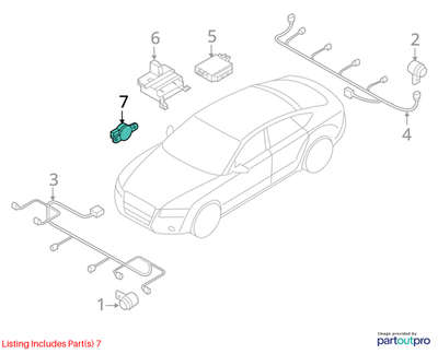 Audi Parking Aid System Speaker 8E0919279