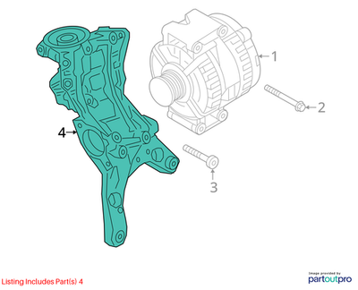 Volkswagen 2018 Volkswagen Beetle Alternator Bracket 06K903143C