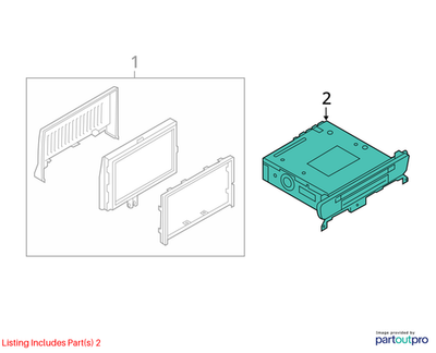 Audi 2012-2015 A6 Radio Control Unit 4G0035664B