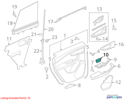 Audi 2012-2018 Audi A6 Ash Tray 4G8857405A6PS