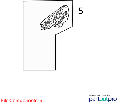 Audi 2009-2017 Q5 Rear Left Exterior Door Handle 8T0837885B