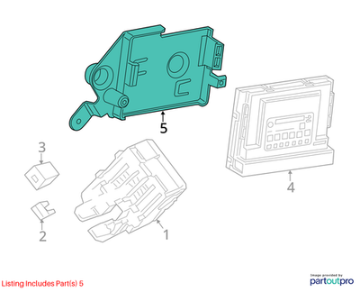 2018 Cadillac CTS Body Control Module Bracket Used OEM 22961309