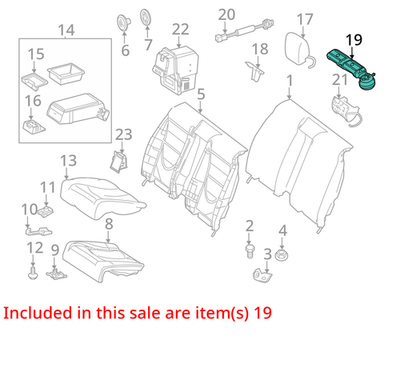 2007-2013 Mercedes-Benz S600 Folding Mechanism 2219700025