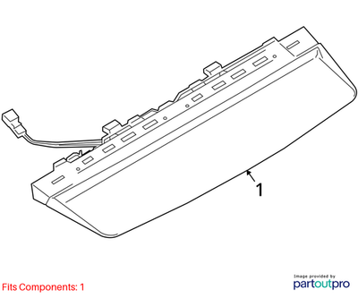 2011–2016 BMW 520i Central Rear Third Brake Light USED OEM 63257230799