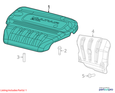 Jeep 2014-2023 Jeep Cherokee Engine Cover 4627875AH