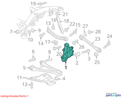 Volkswagen 2011-2017 Touareg Steering Knuckle 7P0505435B