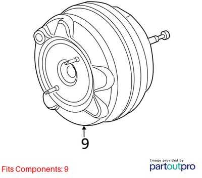 Jeep 2014-2018 Cherokee Power Brake Booster 68211880AD