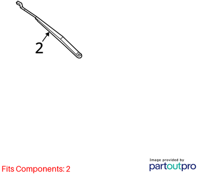 Volkswagen 2012-2022 Volkswagen Passat Wiper Arm 561955409B