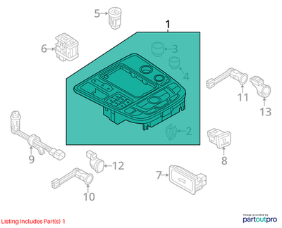 Audi 2012-2018 Audi A6 Control Switch 4G1919610C
