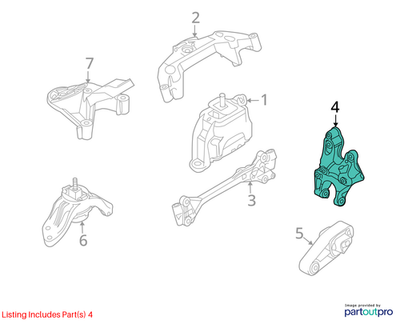 2010-2012 Mini Cooper R56 Engine Mount Holder Bracket Used OEM 22116780439