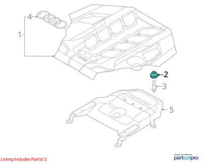Audi Engine Cover Grommet 06E103226