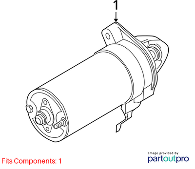 BMW 2006-2011 BMW X3 Starter Motor 12412354701