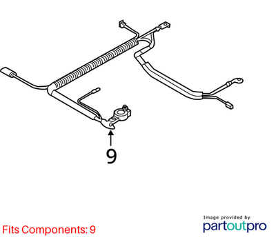 2012 Mini Cooper Positive Battery Lead / Cable Used OEM 12427627853