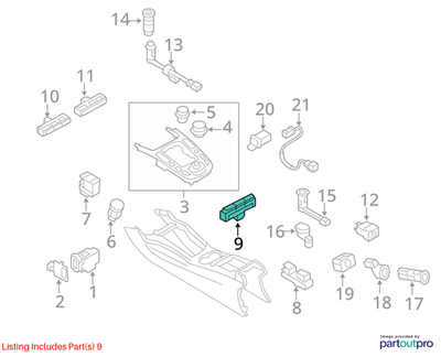 Audi 2009-2017 Q5 Multi Switch 2.0L TFSI Auto 8K1959673EV10