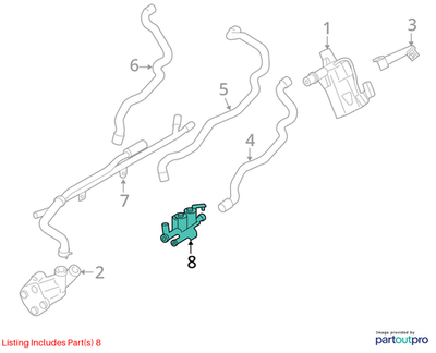 2012 BMW F10/F11 520i Coolant Control Valve OEM 64539119164