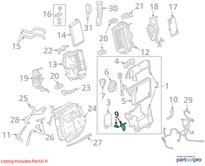 2010–2012 AUDI A4 SECURING PLATE USED OEM 8K0898037