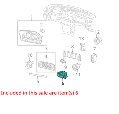 2007-2013 Land Rover Range Rover Headlamp Switch YUD501380PUY