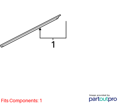Audi Door Window Belt Weatherstrip 4L0853283E2ZZ