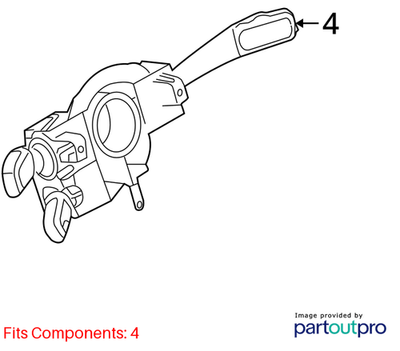Audi 2013-2017 Q5 Combination Switch 4G8953502AD4PK