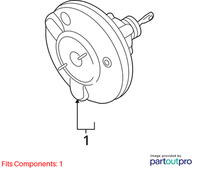 2012 Mini Cooper Power Brake Booster / Servo Used OEM 34336863541