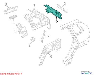 Jeep 2014-2023 Cherokee D Pillar Reinforcement Right 68102784AB