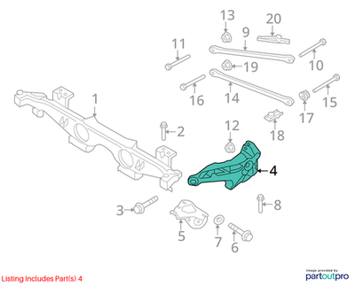 2011–2015 Mini Cooper Left Rear Trailing Arm Used OEM 33326795659