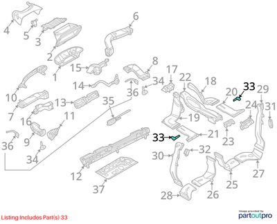 2012–2018 Audi A6 Cabin Air Temperature Sensor Used OEM 4B0820539