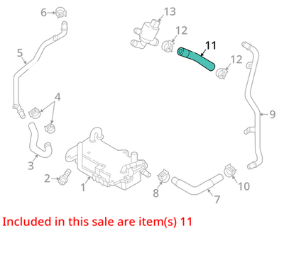 2016-2024 Audi Q7 Coolant Hose 4M0122447C