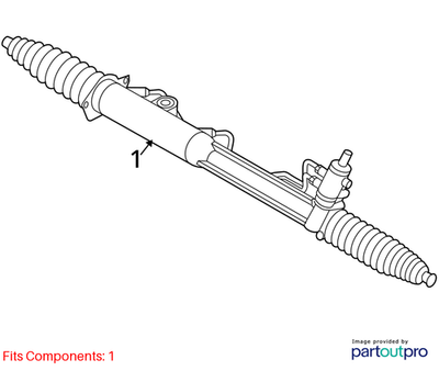 Audi 2007-2020 Q7 Rack And Pinion Assembly 7L8422062H