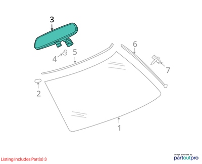 Dodge 2006-2013 Charger Inside Rear View Mirror 4806227AE