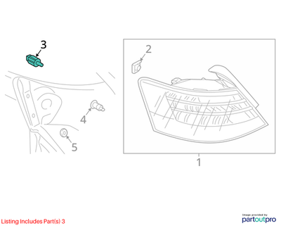 2012 Audi A4 B8 Outer Tail Light Securing Element Used OEM 8E0945246A