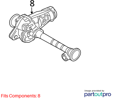 Audi 2019 Audi Q8 Front Differential Assembly 0AA409508H