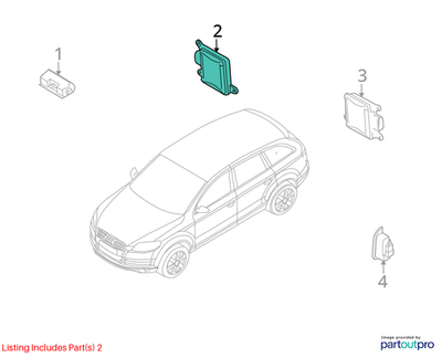 2010 Audi A4 Right Blind Spot Detection System Control Unit Used OEM 8K0907566B