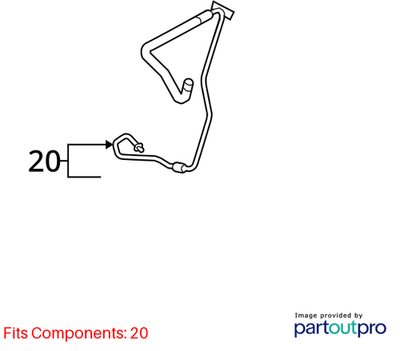 Audi 2009-2017 Q5 Power Steering Return Hose 8R1422891D