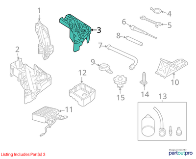 Audi 2007-2015 Audi Q7 Tool Box 4L0012113E