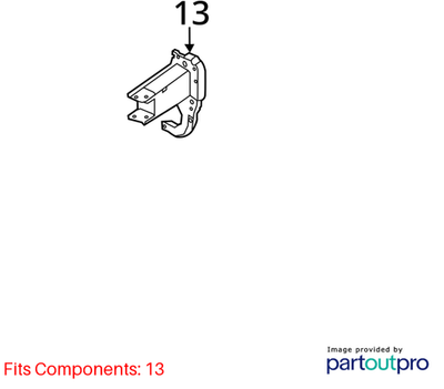 Audi 2016-2018 A7 Bumper Impact Bar Bracket 4G0807133F