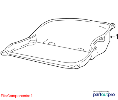 Volkswagen 2019 Volkswagen GTI Transmission Oil Pan 09G321361B