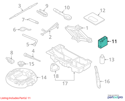2013-2025 Audi A3 Tire Repair Kit 8P0012615E