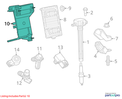 Jeep 2014-2020 Cherokee Engine Control Module Bracket 68186054AC